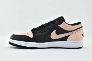 Air Jordan 1 Womens And Mens Low Black Crimson Tint Training Shoes New Sale 553558 034 