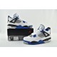 Air Jordan 4 Motosports Blue White Black Mens Shoes 308497 117 Air Jordan 4 Motosports Blue White Black Mens Shoes 308497 117