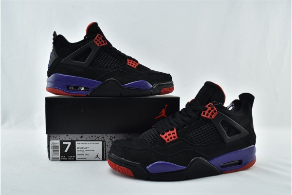 Air Jordan 4 Raptors Black Red Court Purple Mens Shoes aq3816 065 Air Jordan 4 Raptors Black Red Court Purple Mens Shoes aq3816 065