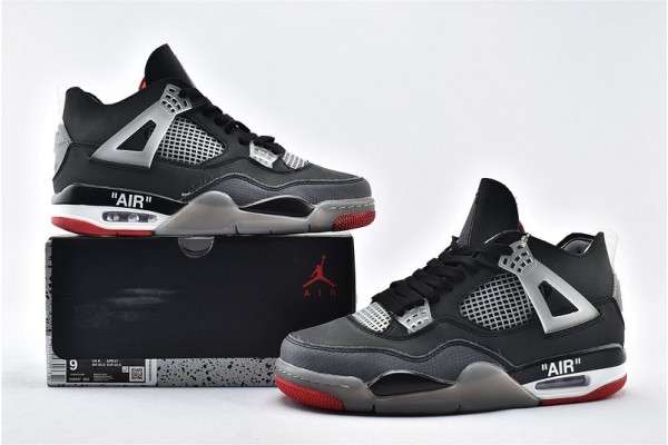 Air Jordan 4 Retro Black Grey Womens And Mens AJ4 Running Shoes AQ9129 019 Air Jordan 4 Retro Black Grey Womens And Mens AJ4 Running Shoes AQ9129 019