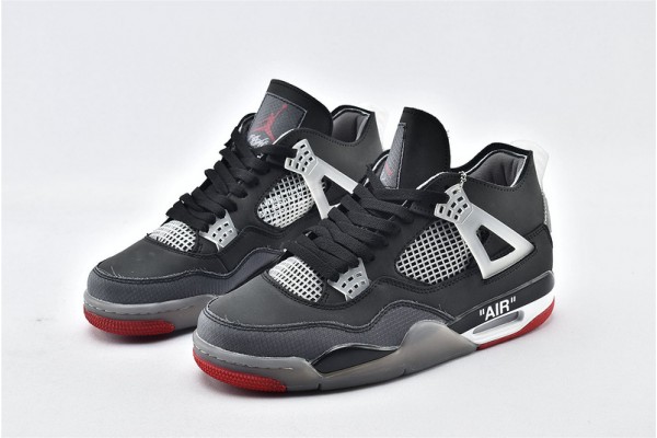 Air Jordan 4 Retro Black Grey Womens And Mens AJ4 Running Shoes AQ9129 019 Air Jordan 4 Retro Black Grey Womens And Mens AJ4 Running Shoes AQ9129 019