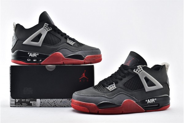 Air Jordan 4 Retro High OG Black Red Mens Shoes 308497 660 Air Jordan 4 Retro High OG Black Red Mens Shoes 308497 660