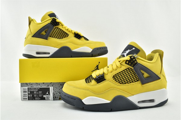 Air Jordan 4 Retro Lightning Tour Yellow Multicolor Mens AJ4 Running Shoes CT8527 700 Air Jordan 4 Retro Lightning Tour Yellow Multicolor Mens AJ4 Running Shoes CT8527 700
