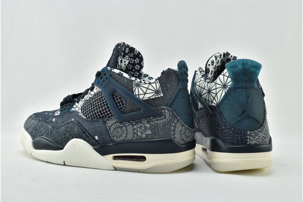 Air Jordan 4 Retro Sashiko Deep Ocean Fire Red Sail Sneakers Womens And Mens Shoes CW0898 400 Air Jordan 4 Retro Sashiko Deep Ocean Fire Red Sail Sneakers Womens And Mens Shoes CW0898 400