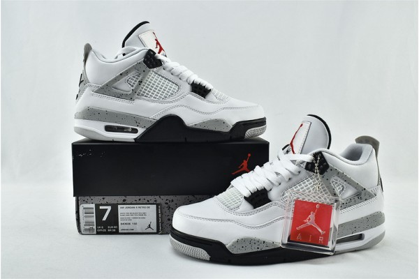 Air Jordan 4 Retro White Cement Mens Aj4 Shoes 840606 192 Air Jordan 4 Retro White Cement Mens Aj4 Shoes 840606 192