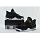 Air Jordan 4 Royalty Womens And Mens Black Gold Shoes 308497 032 Air Jordan 4 Royalty Womens And Mens Black Gold Shoes 308497 032