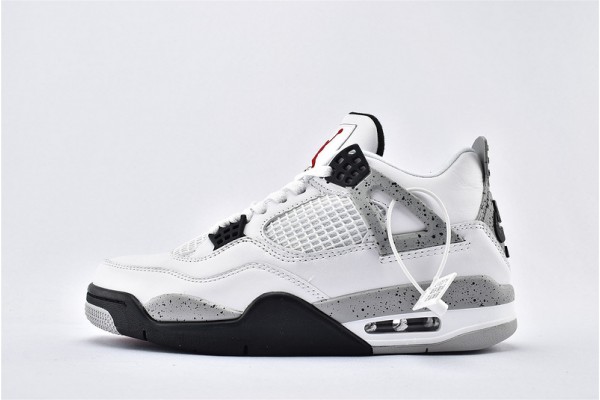 Air Jordan 4 Retro Cement White Grey Black Aj4 Mens Shoes 308497 103 Air Jordan 4 Retro Cement White Grey Black Aj4 Mens Shoes 308497 103