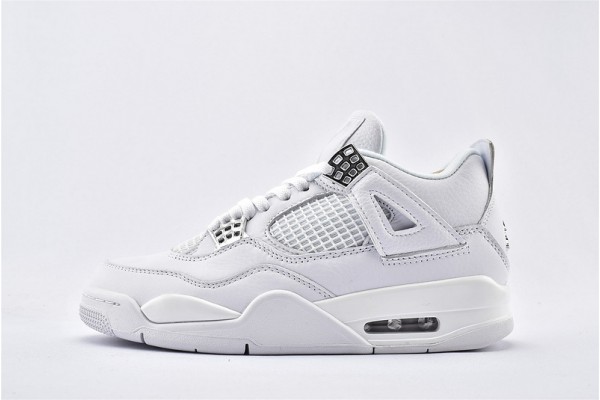 Air Jordan 4 Retro Pure Money White Aj4 Mens Running Shoes 308497 100 Air Jordan 4 Retro Pure Money White Aj4 Mens Running Shoes 308497 100