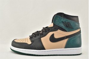 Air Jordan 1 Retro High Premium Mystic Green Bio Beige Anthracite Mystic Green AH7389 203 Womens And Mens Shoes  