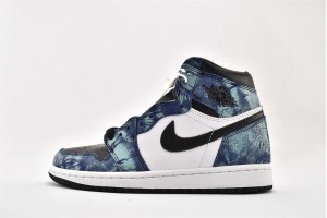 Air Jordan 1 Retro High Tie Dye CD0461 100 Womens And Mens Shoes  
