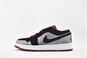Air Jordan 1 Retro Low Dark Grey Black 553558 002 Womens And Mens Shoes  