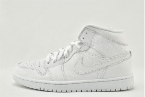 Air Jordan 1 Retro Mid Appears In A Lux White Snakeskin BQ6472 110 Womens And Mens Shoes  