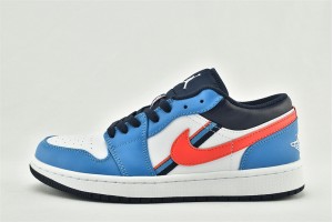Nike Air Jordan 1 Low Game Time GS Blue CV4892 100 Womens And Mens Shoes  