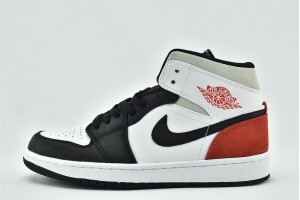 Nike Air Jordan 1 Mid SE Union White Red Black 852542 100 Womens And Mens Shoes  