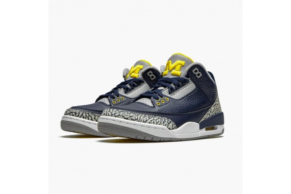 Air Jordan 3 Retro Michigan Men Jordan Sneakers AJ3-820064 Air Jordan 3 Retro Michigan Men Jordan Sneakers AJ3-820064