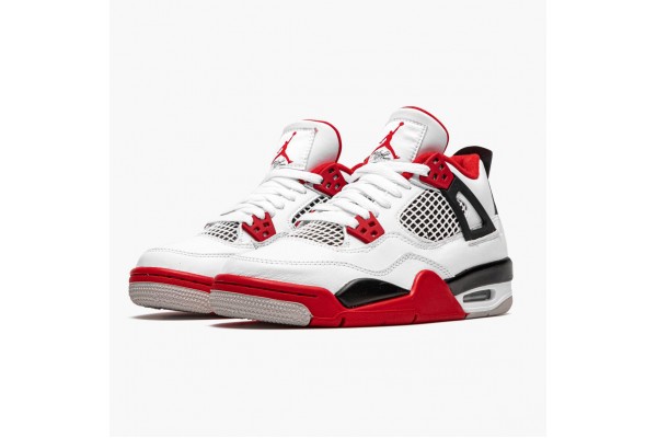 Air Jordan 4 Retro OG GS Fire Red 2020 Men Jordan Sneakers 408452-160