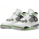 Air Jordan 4 Retro White Oil Green Dark Ash Men Jordan Sneakers AQ9129-103