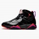 Air Jordan 7 Retro Black Patent Women/Men Jordan Sneakers 313358-006
