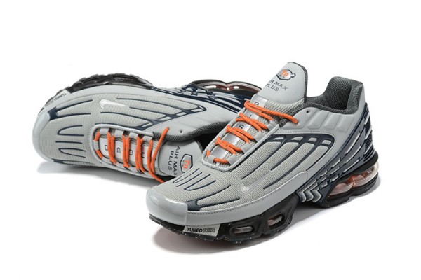Nike Air Max Plus 3 (M) Grey Orange and Black DM2560-001 Sneakers