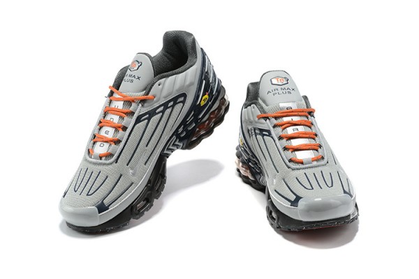 Nike Air Max Plus 3 (M) Grey Orange and Black DM2560-001 Sneakers