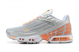 Nike Air Max Plus 3 (M) Grey Orange and Silver Sneakers