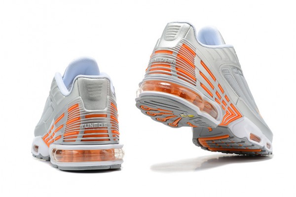 Nike Air Max Plus 3 (M) Grey Orange and Silver Sneakers