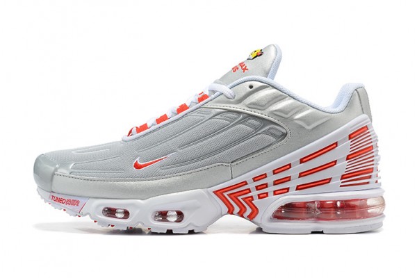 Nike Air Max Plus 3 (M) Grey Silver and Red  CK5178-072 Sneakers