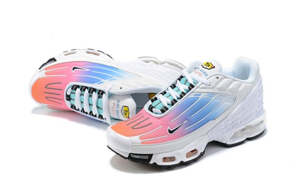 Nike Air Max Plus 3 (M) White Blue and Pink Sneakers