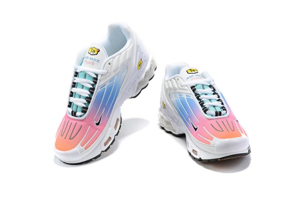Nike Air Max Plus 3 (M) White Blue and Pink Sneakers