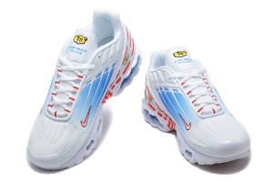 Nike Air Max Plus 3 (M) White Blue and Red Sneakers