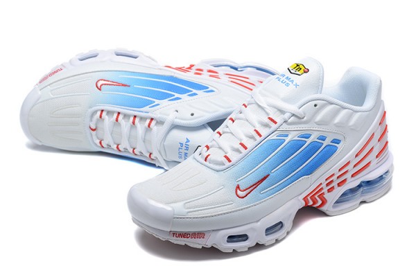 Nike Air Max Plus 3 (M) White Blue and Red Sneakers