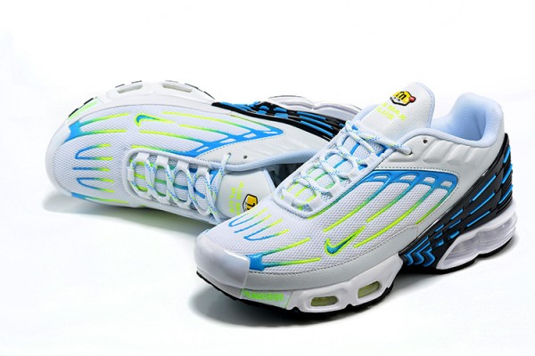 Nike Air Max Plus 3 (M) White Blue and Yellow DV7138-100 Sneakers
