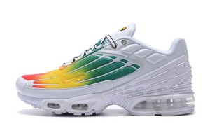 Nike Air Max Plus 3 (M) White Green and Yellow Sneakers