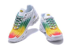 Nike Air Max Plus 3 (M) White Green and Yellow Sneakers