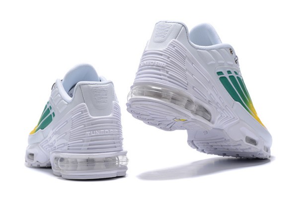 Nike Air Max Plus 3 (M) White Green and Yellow Sneakers