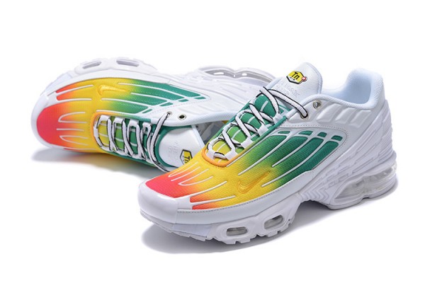 Nike Air Max Plus 3 (M) White Green and Yellow Sneakers