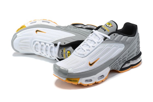 Nike Air Max Plus 3 (M) White Grey and Orange Sneakers