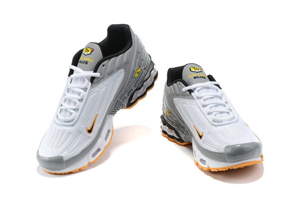 Nike Air Max Plus 3 (M) White Grey and Orange Sneakers