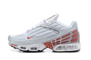 Nike Air Max Plus 3 (M) White Red and Silver Sneakers