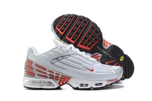 Nike Air Max Plus 3 (M) White Red and Silver Sneakers