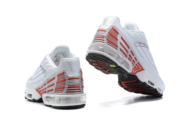 Nike Air Max Plus 3 (M) White Red and Silver Sneakers