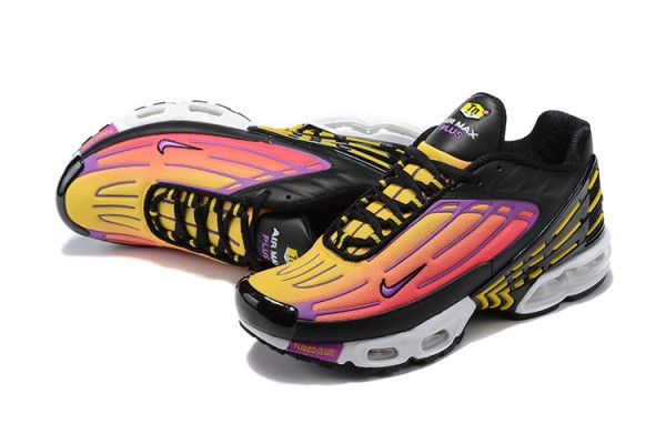 Nike Air Max Plus 3 (W/M) Black Yellow and Purple CJ9684-003  Sneakers